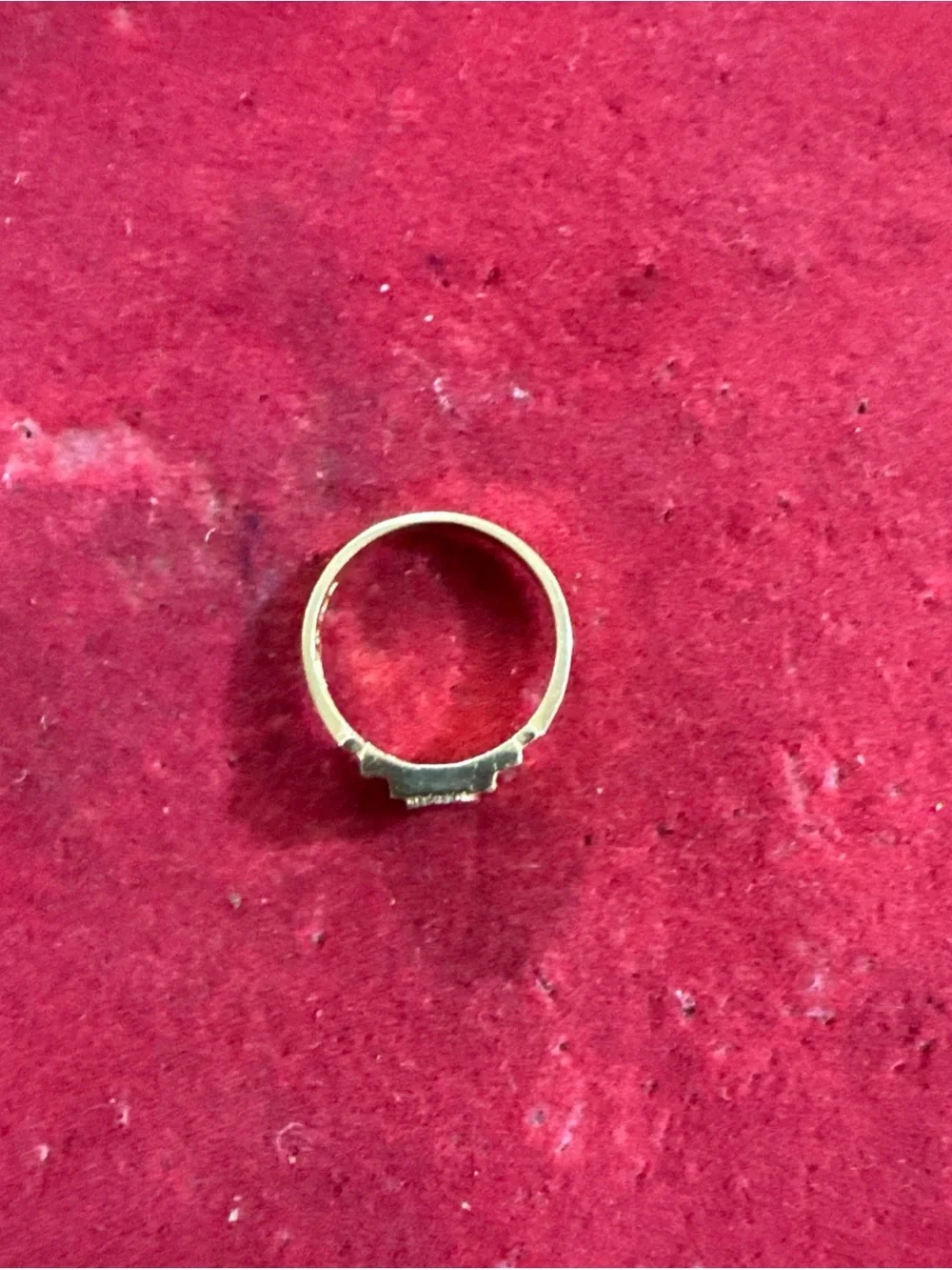 10K Yellow Gold Baby Ring Size 2.5 1.2g Initial Signet Style New